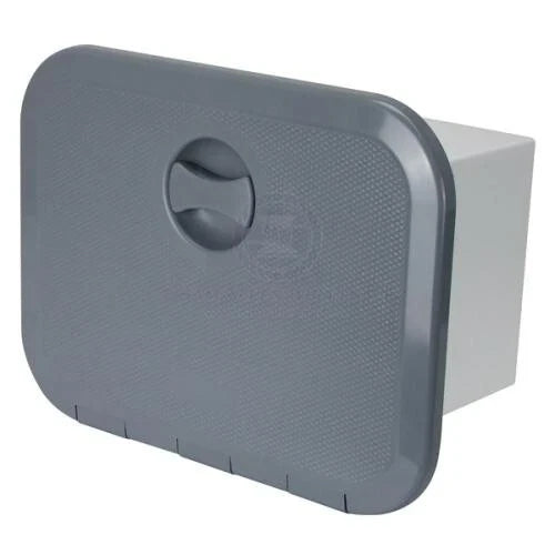 Caravan / Boat / RV Grey Lid 3 Drawers Access Hatch Storage Box