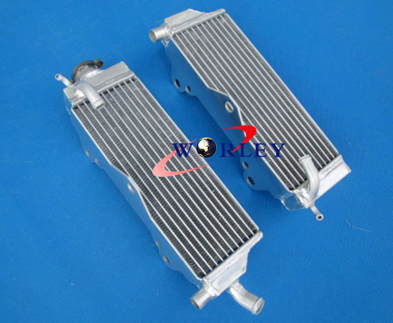 Honda CR500 CR500R Aluminum Radiator & Red Silicone Hose (1989)