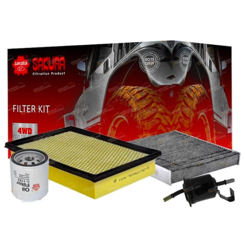 Hilux GGN120 Oil Air Fuel Cabin Filter Service Kit (2015–17)