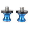 Kawasaki Ninja 650R Z750 Z750S ER6N 10mm Blue Swingarm Spools (05-12)