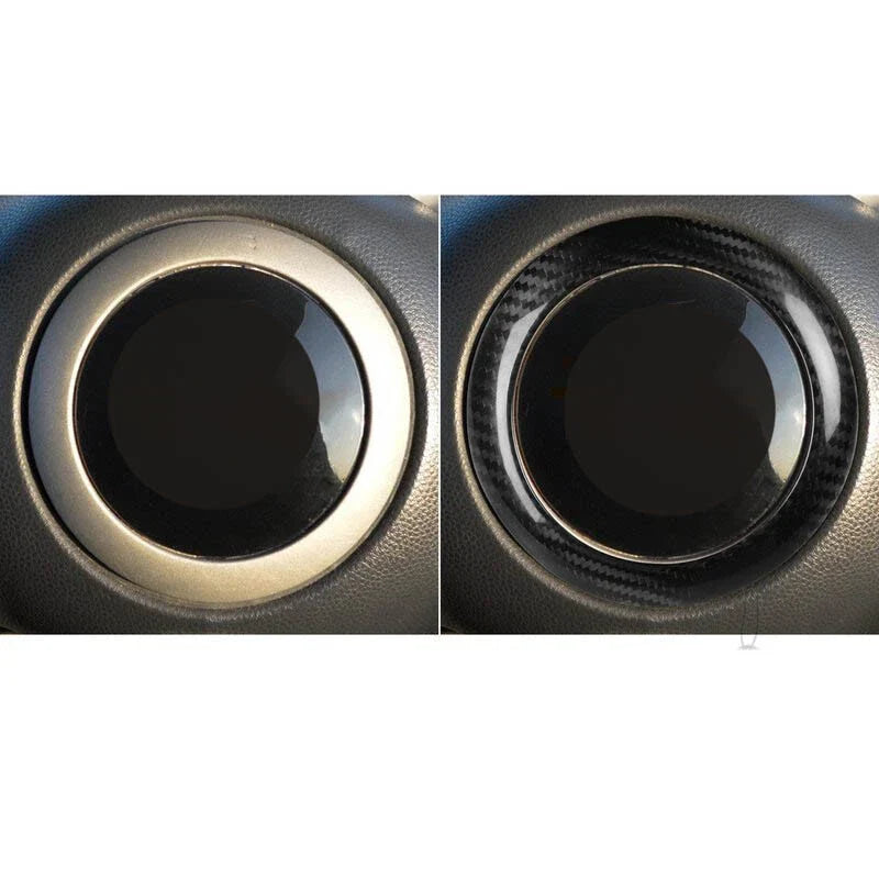 Mini Cooper R50 R53 02-04 Dry Carbon Fiber Steering Wheel Center Trim Ring
