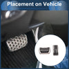 Ford Focus (2011-2018) Silver Tone Foot Accelerator Pedal Covers