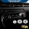 Toyota Supra (2018-2022) Silver Tone AC Radio Switch Knob Cover Ring