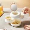 Rotating Storage - Ring Bracelet Tray 4 Layer Jewelry Organizer Travel Case