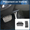 Peugeot 208 (2013-2018) Silver Tone Automatic Footrest Pedals Cover Set