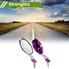 M8/M10 Motorcycle Rear View Mirrors Oval Shape Purple Aluminum Alloy