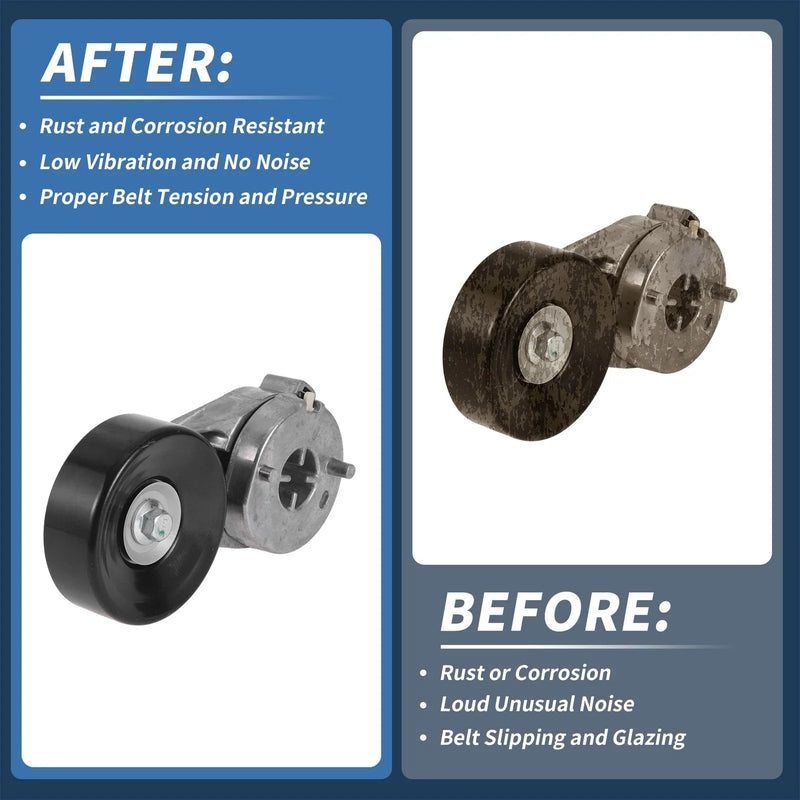 Ford Escort (1997-2002) - Durable Metal Component, 1 Pc Belt Tensioner