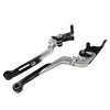 BMW S1000XR Silver CNC Folding Extendable Brake Clutch Levers (2015-2021)