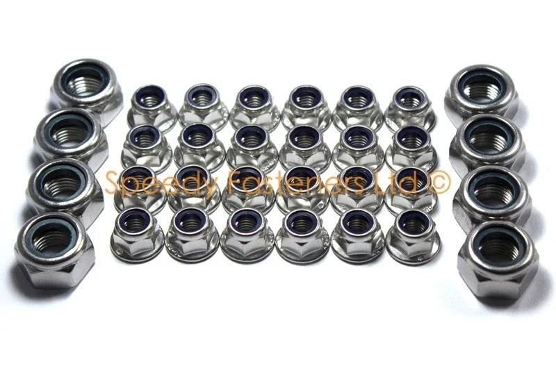 Rotax TKM Cadet Flange Nylock Nuts 4 x