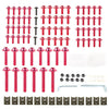 Kawasaki Motorcycle Red Complete Fairing Bolt Bodywork Screws Nuts