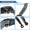 Honda CBR600RR Titanium Black Adjustable Brake Clutch Levers
