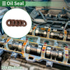 Oil Seal 20x40x8mm FKM Rubber Brown High Pressure 5 Pcs