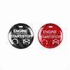Ford Mustang 1x Red Carbon Fiber Engine Start Stop Button Cap (2015-2022)