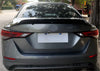 Nissan Sentra Sedan Glossy Black R Style Rear Spoiler Wing (2020-2024)