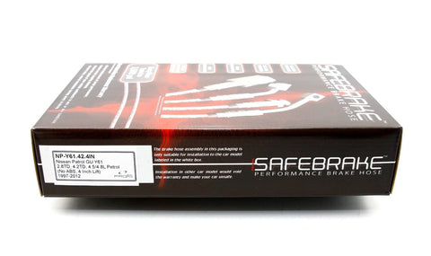 Nissan Patrol GU Y61 2.8TD, 4.2D, 4.5 / 4.8L Brake Line Kit (1997-2012)