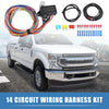 GM & Ford Universal 14 Circuit Wiring Harness Kit with Fuses