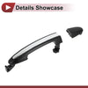 Hyundai Front Right Black Silver Tone Car Door Handle Grip (2015-2020)