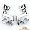 Harley Cafe Racer 1 x Aluminum Engine Guard Foot Peg Clamps
