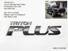 Mitsubishi Triton L200 PVC Side Cabin Rear Sticker Decal (2005-2014)