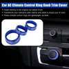 Dodge Challenger, Ram 3 x Blue AC Climate Control Ring Knob Trim Covers