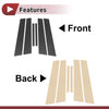 Nissan Maxima (2009-2015) Black Carbon Fiber 6 Pcs Car Door Pillar Trim