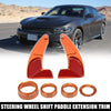Dodge Charger Orange Steering Wheel Shift Paddle Extension Trim Set