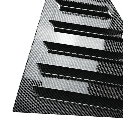 VW Golf 8 MK8 (2020-2022) 2 x Rear Window Side Vent Shutter Louver Cover Trim