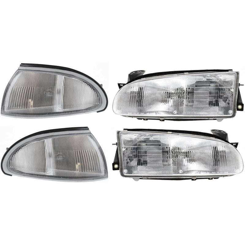 Headlight Kit For 1993-1997 Geo Prizm GM2503134 GM2502134