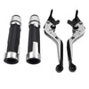 Yamaha XSR900 Silver Brake Clutch Lever Handlebar Grip Set (2016-2023)