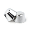 Harley Sportster Softail Road King Front Axle Nut Covers 2 x Satin Silver