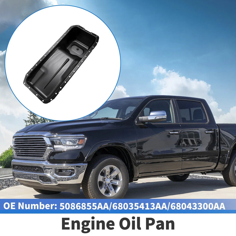 Dodge Ram 2500 (2007-2010) - 1 x No.5086855AA, Iron Black Engine Oil Pan