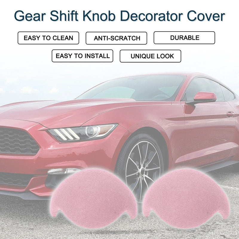 Ford Mustang 2015-2021 Pink Decorator Gear Shift Knob Cover