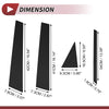 Nissan Sentra (2013-2017) Black 8 Pcs Door Pillar Window Trim