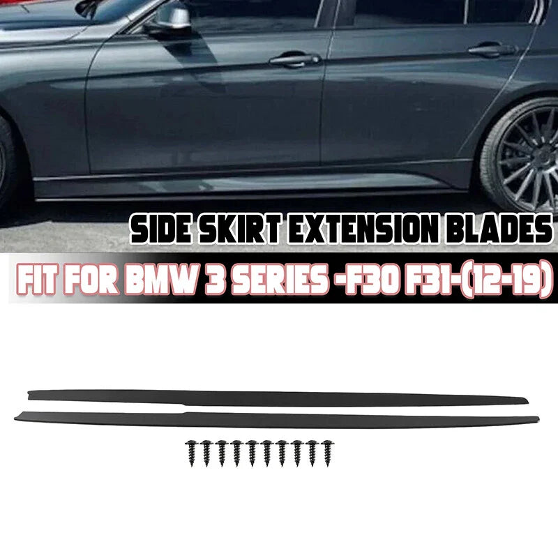 BMW F30 F31 3 Series Side Skirt Extension Winglet Splitter Lip (2012-2019)