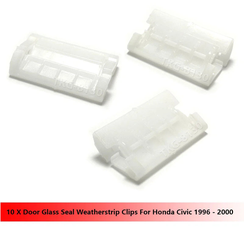 Honda Civic 10 x Door Glass Seal Weatherstrip Clips (1996-2000)