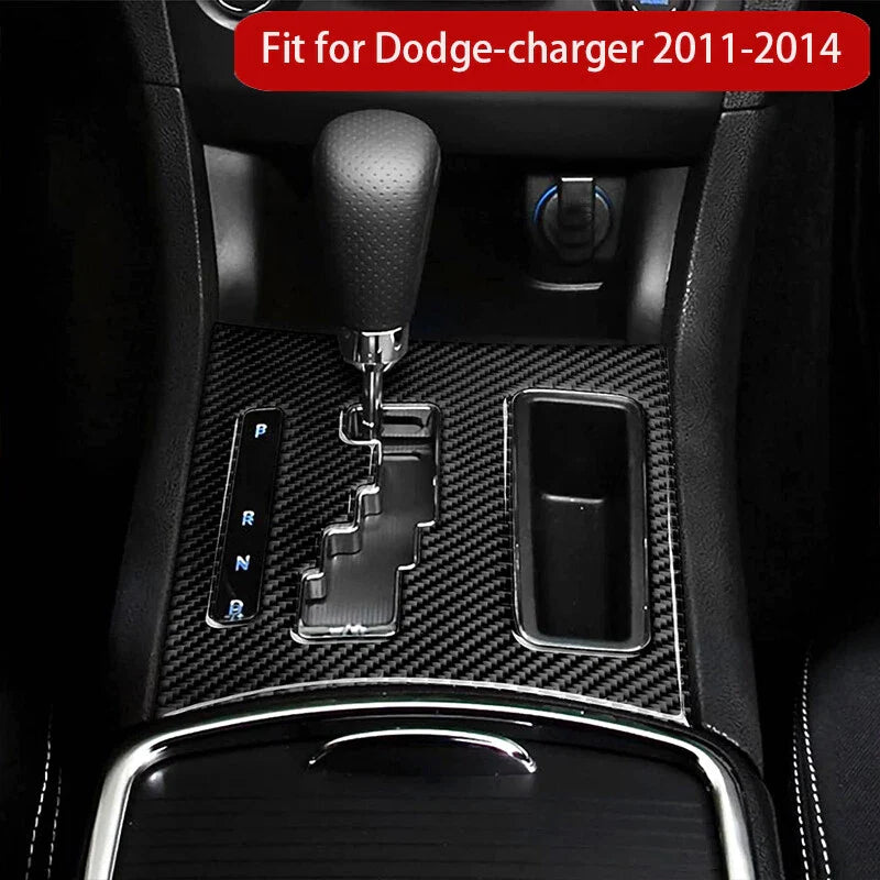 Dodge Charger Carbon Fiber Automatic Gear Shift Panel Console Trim (2011-2014)