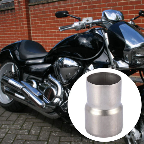 Make Model 51-60mm / Exhaust Pipe Adapter Reducer Muffler Titanium Tone