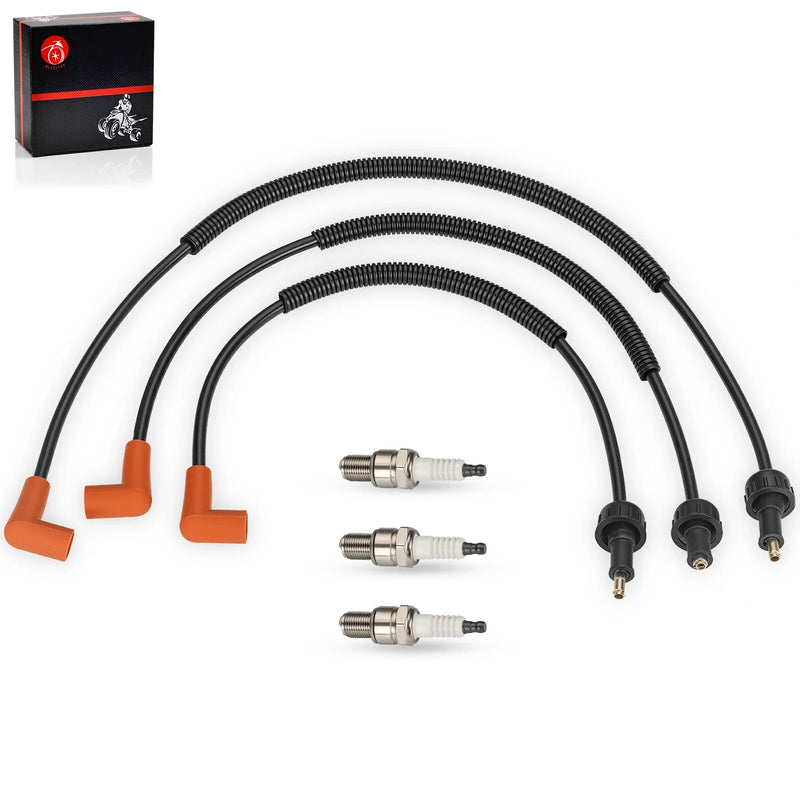 Polaris GENESIS 3pcs Ignition Coil Wire & Spark Plug (1999–2002)