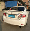 Toyota Corolla 2003-2013 with Brake Light Gloss White Trunk Spoiler Wing