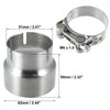Motorcycle 51-62mm 2.0-2.4in Exhaust Pipe Adapter Connector Reducer Muffler