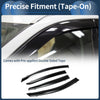 Ford Focus Sedan 2019 Side Window Vent Visors Black Set Window Deflectors