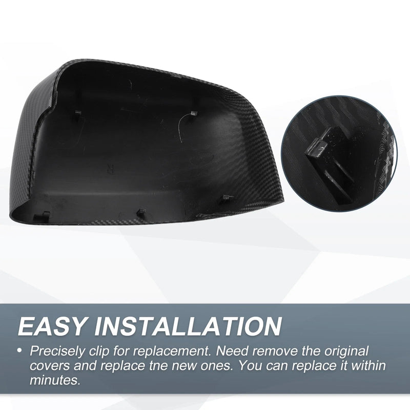 Jeep Grand Cherokee Rearview Mirror Cover Cap Black Carbon Fiber (2011-2020)