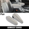 Toyota Sienna Gray Microfiber Leather Car Seat Armrest Cover (2011-2018)