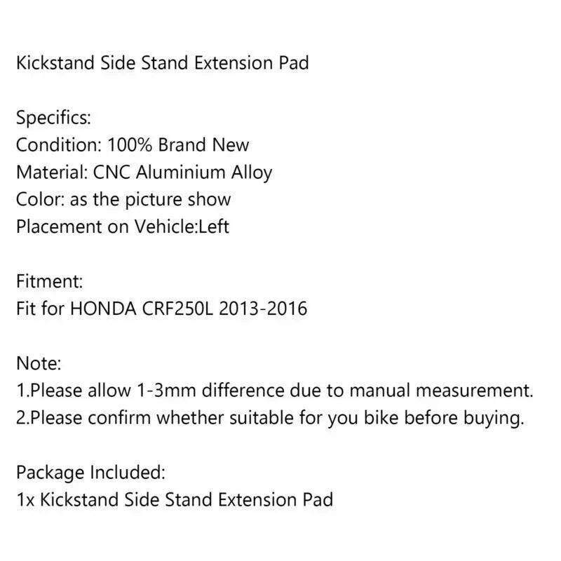 Honda CRF250L Side Stand Plate (2013-2023)