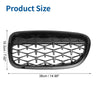 BMW 528i 535i 550i xDrive Black 1 Pair Front Hood Bumper Grille