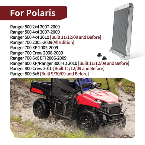 Polaris Ranger 500 EFI Aluminium Radiator (2005–2009)