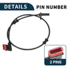 Mercedes-Benz CLS550 2 x Rear Side ABS Wheel Speed Sensors (2012-2018)