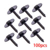 100 x Body Screw Fender Bumper Fixing Clips 7mm