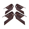Toyota Land Cruiser 4 x Peach Wood Grain Door Handle Bowl Cover Trim (10-18)