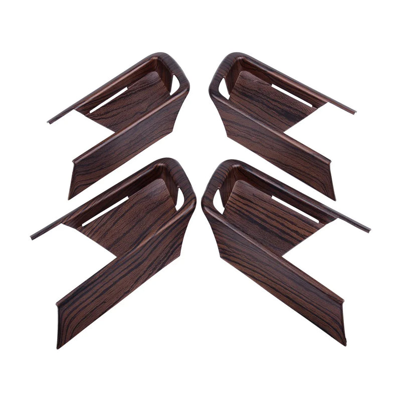 Toyota Land Cruiser 4 x Peach Wood Grain Door Handle Bowl Cover Trim (10-18)